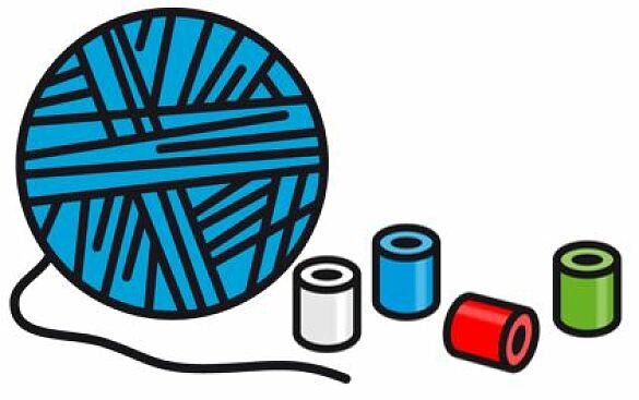 Wolle und Bügelperlen