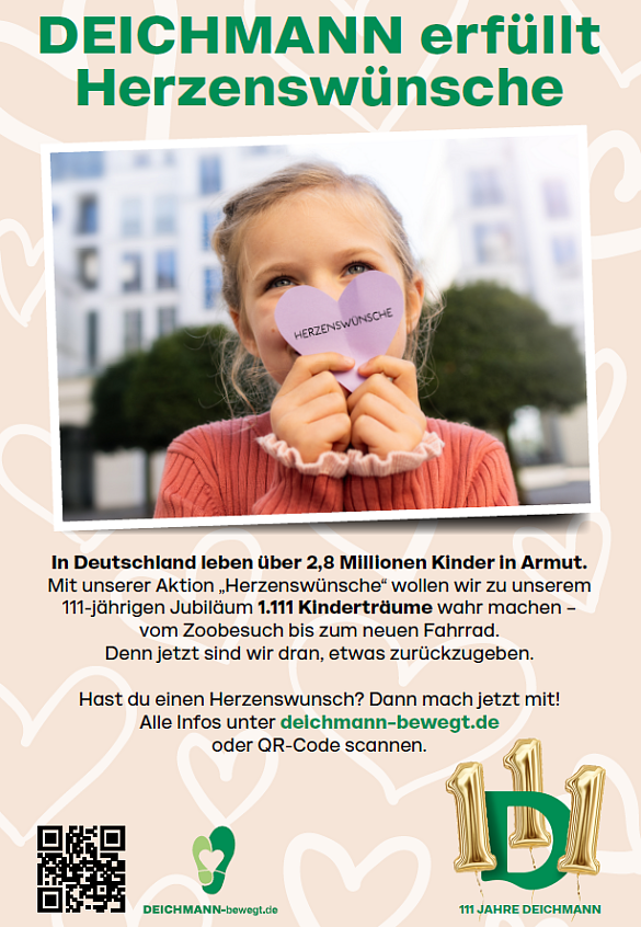 Plakat der Kampagne von Deichmann