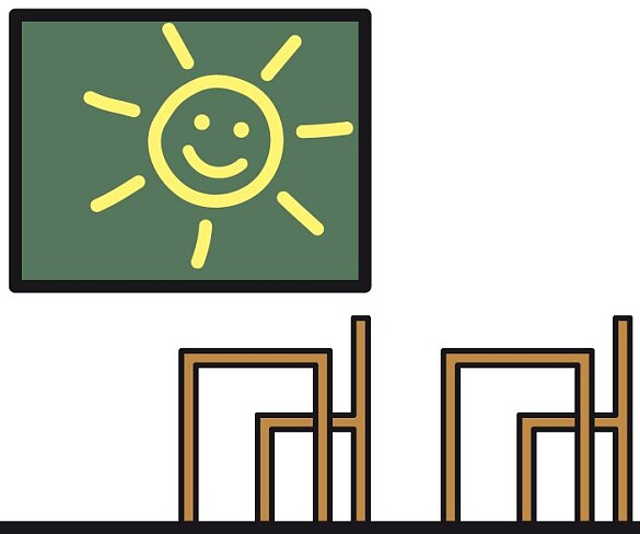 Symbolische Darstellung von Ferien