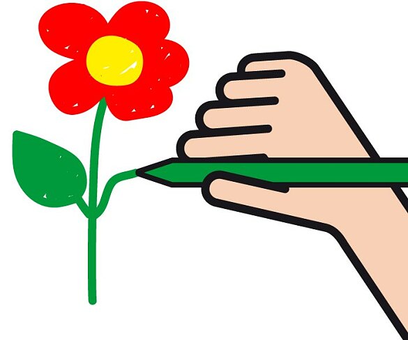 Symbolische Darstellung einer Blume