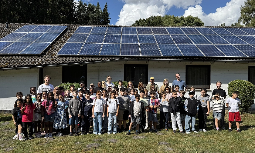 Gruppenfoto der Teilnehmer:innen der Klassenfahrt