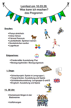 Programm vom Lernfest im März 2026