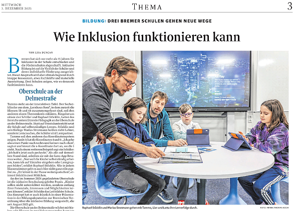 Miniaturbild vom Zeitungsartikel des Weser-Kuriers