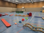 Bewegungslandschaft in der Turnhalle