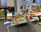 Dank der Mithilfe der Eltern hatten wir großartige Frühstücksbuffets in den Klassen