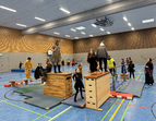 Die Bewegungslandschaft in der Turnhalle