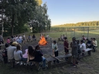 Lagerfeuer mit Stockbrot