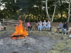 Lagerfeuer mit Stockbrot
