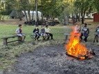 Lagerfeuer mit Stockbrot