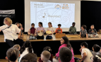 Frau Simonis und die Kinder vom Projekt Musikzeit