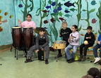 Die Aufführung des Percussion-Projekts