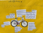 Ein Plakat vom Fahrrad-Projekt