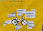 Ein Plakat vom Fahrrad-Projekt