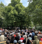 Gemeinsames Singen für die Verabschiedung